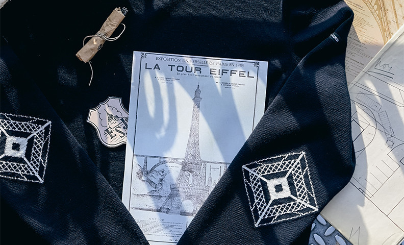 Saint James sweater, sailor jacket and tote bag - Official Eiffel Tower Shop