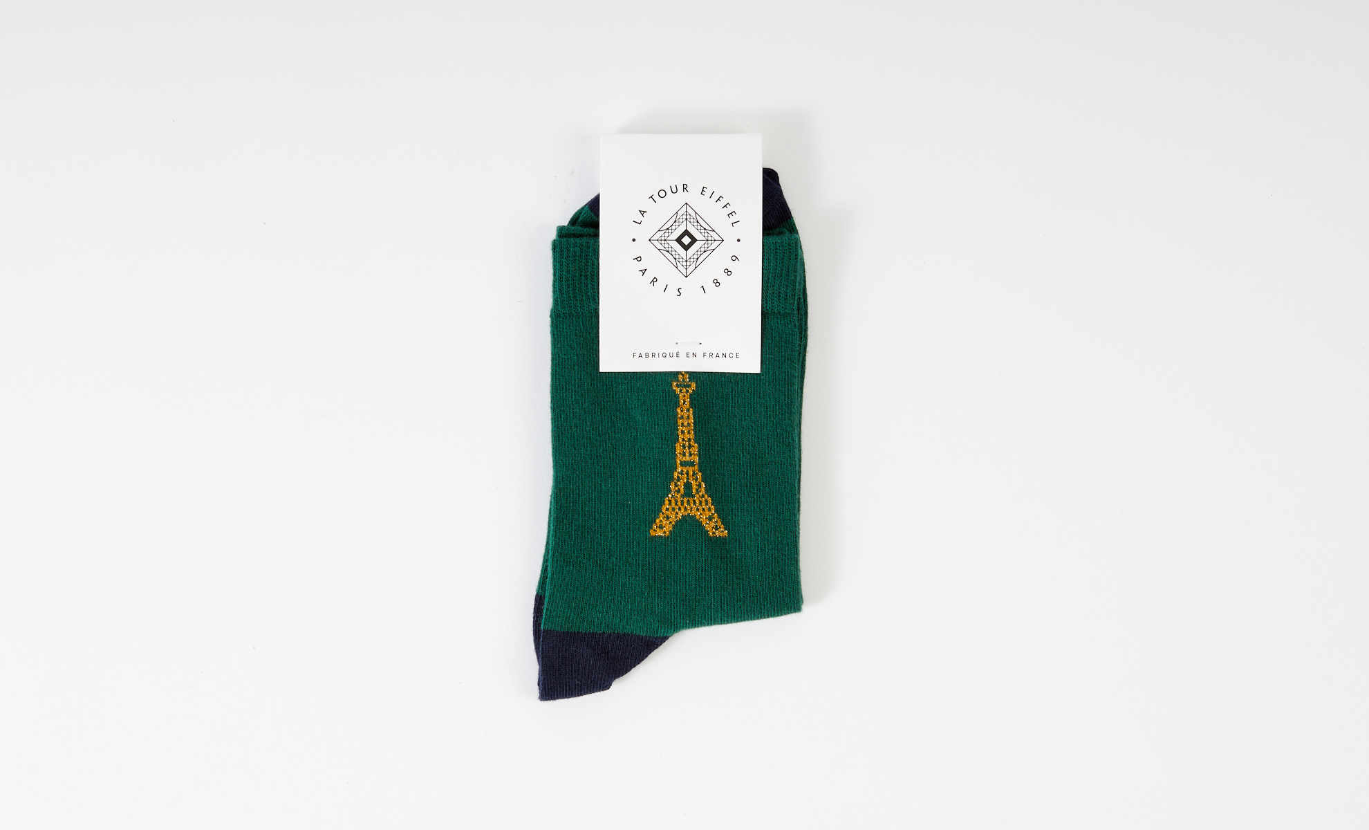 Chaussettes mi-bas Vert Marine - COLLECTION SIGNATURE