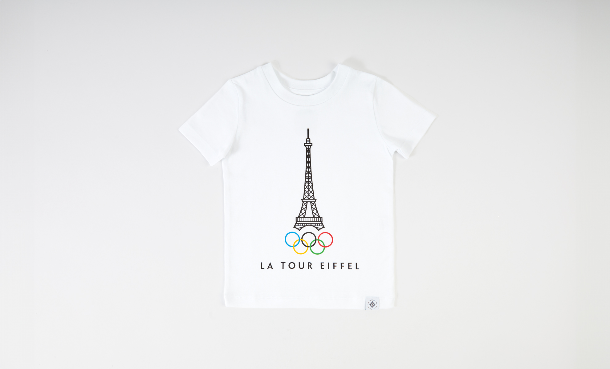 Children&#039;s White T-shirt - THE OLYMPIC COLLECTION