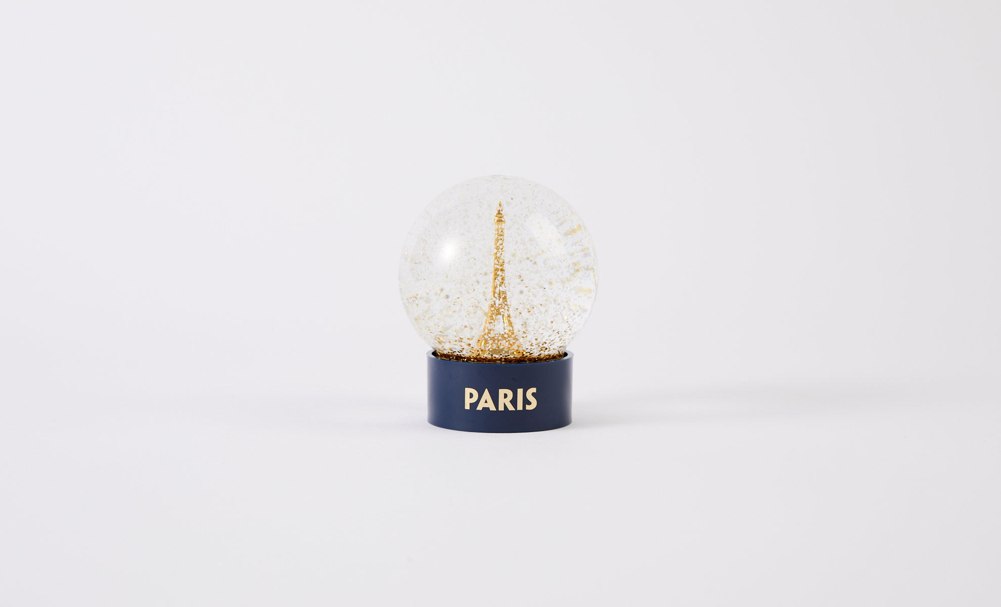 Golden Glass Snow Globe - SIGNATURE COLLECTION