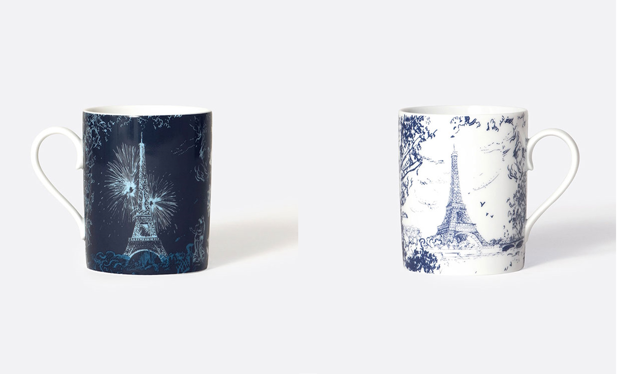 Mug 30 cl Jour et Nuit - Collection Tout Paris tour Eiffel bleu nuit - BERNARDAUD