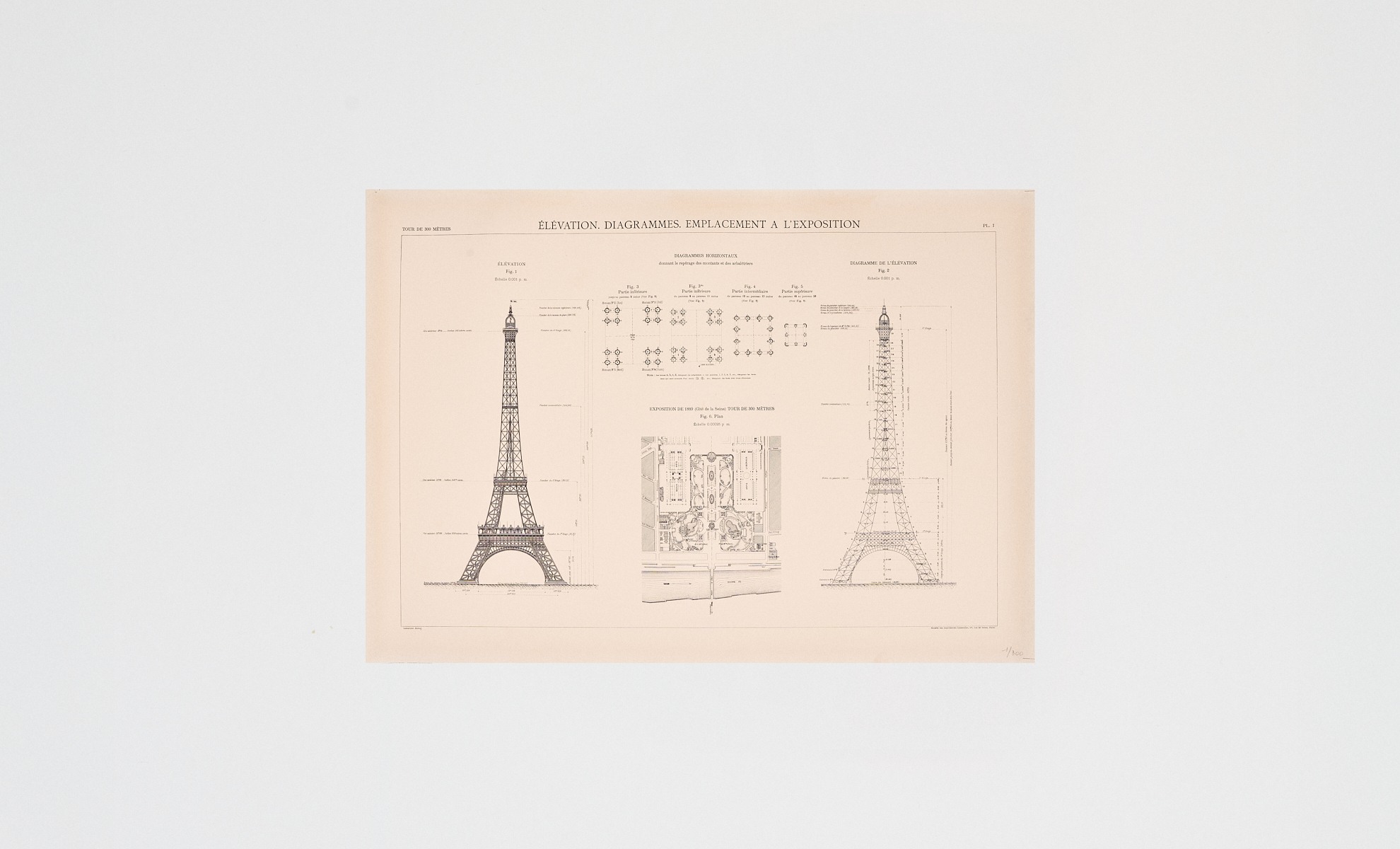 Affiche Elevation Ecru - COLLECTION 330 MÈTRES