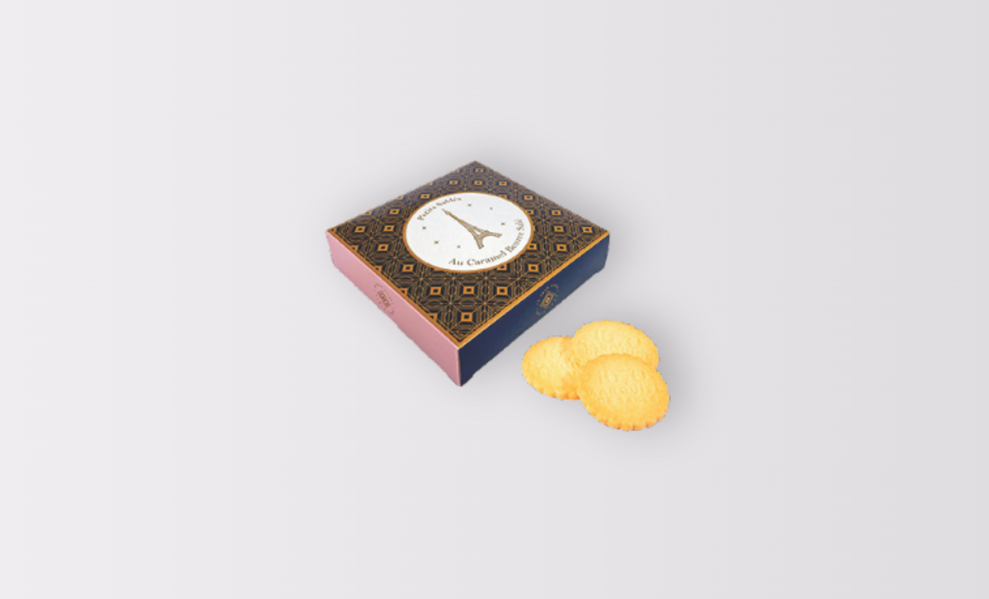 Box of 16 Salted Butter Caramel Biscuits - LA SABLESIENNE