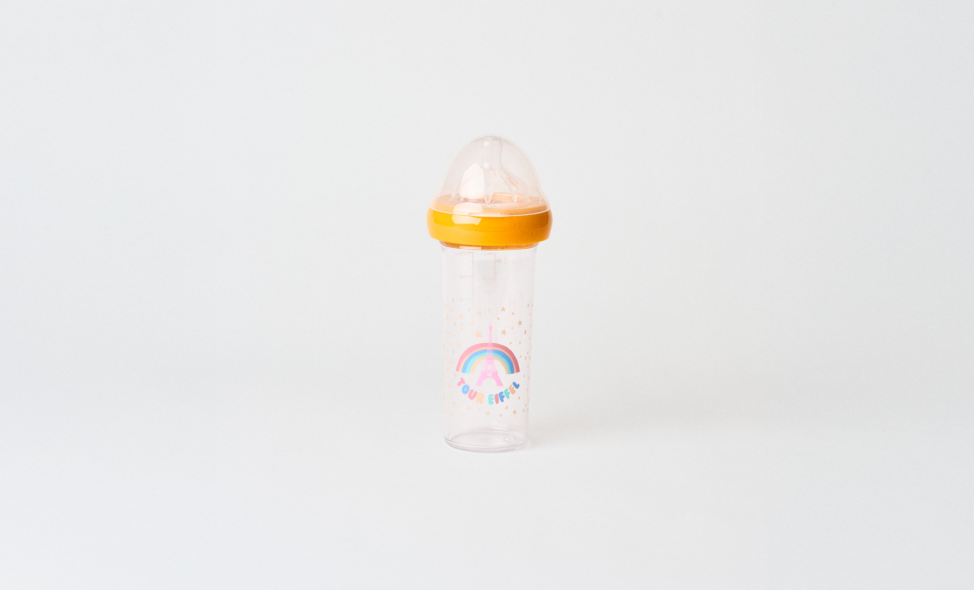 Biberon 210ml Arc-en-ciel Enfant Jaune - LE BIBERON FRANÇAIS