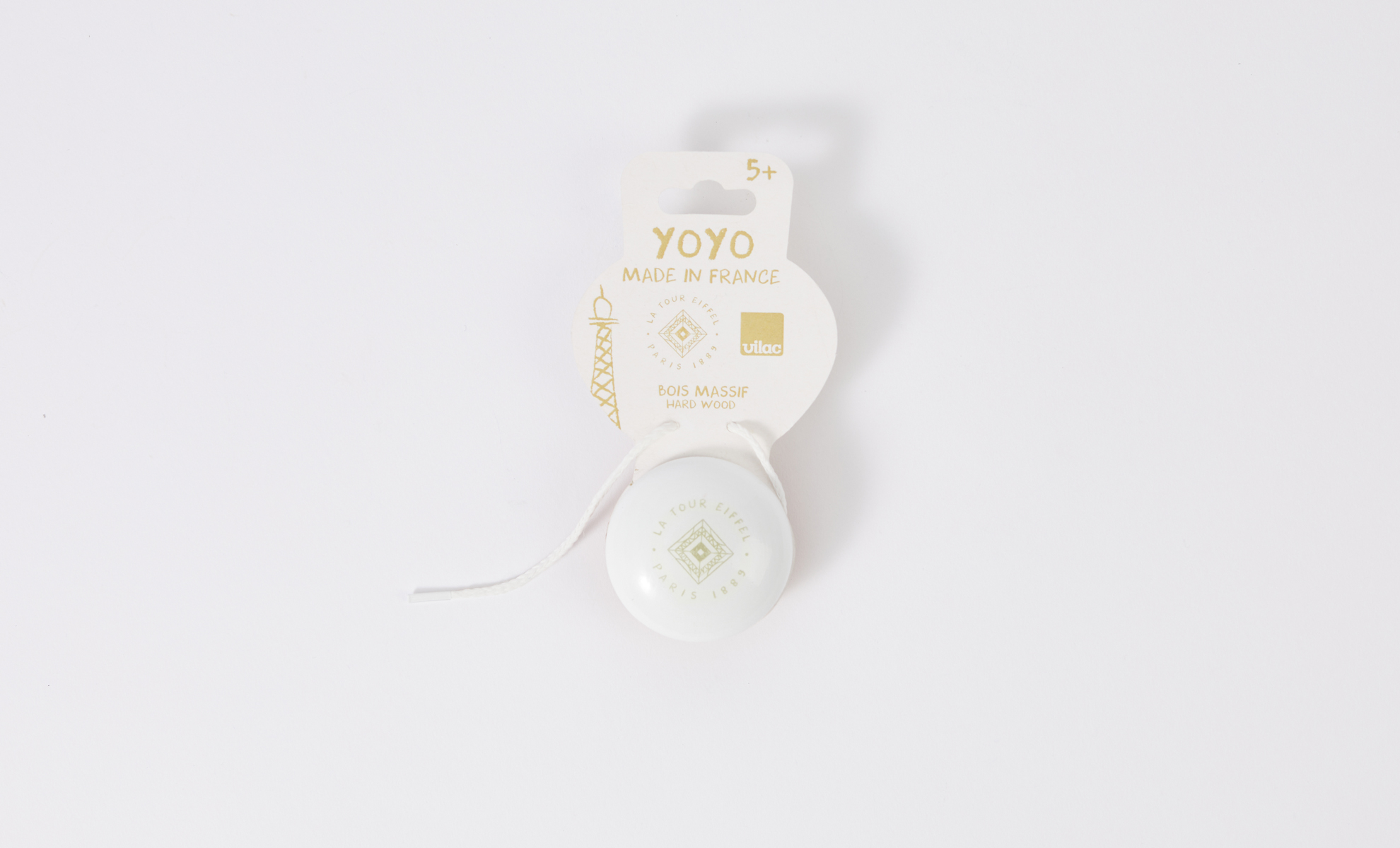 White Wooden Yoyo - VILAC